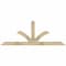 Ekena Millwork Richland Rough Sawn Timber Gable Bracket, Douglas Fir, 72"W x 27"H x 2"D x 4"F, 9/12 Pitch GBW072X27X0204RIC00RDF - alternate 1